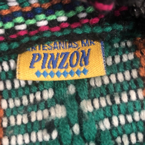 Artesanias Pinzon Backpack Bag Multicolor Boho Woven Baja Travel Vacation Mexico - Picture 12 of 13